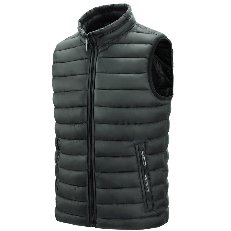 Men's Ribbed Cotton Vest Autumn and Winter Korean Version Thickened Warm Sleeveless Vest Jacket Wholesale Men's Ribbed Cotton Vest Autumn and Winter Korean Version Thickened Warm Sleeveless Vest Jacket Wholesale
