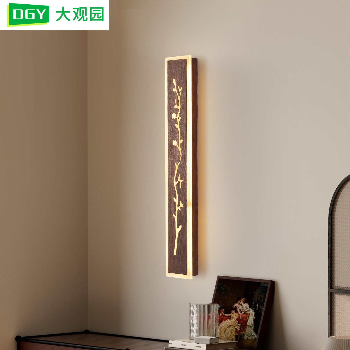 Decoración de cabecera de cama para proteger los ojos lámparas de pared de fondo de estilo antiguo Zen sala de estar largo pasillo lámparas de pasillo 003L