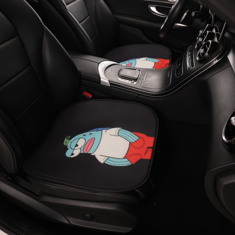 Spongebob Cartoon Car Seat Cushion, Summer All-Season Universal Ventilated and Breathable Seat Cushion, Personalized Summer Seat Cushion