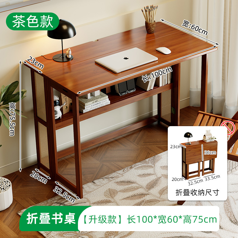 Mesa de estudio plegable dormitorio doméstico estudio infantil estudiante escritorio de computadora escritorio de escritorio multifuncional