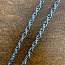 溜光半成品米数批发 麻花手工链条纹理质感304不锈钢链子毛坯