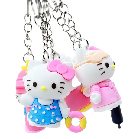 Sanrio Keychains New KT Cat Keychain Pendant Doll Sanrio Keychain Pendant Droppi