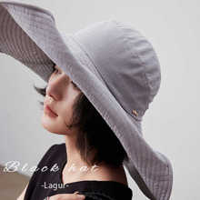 专业级！防晒UPF100+超大檐渔夫帽全方位遮阳帽太阳帽女夏季新款