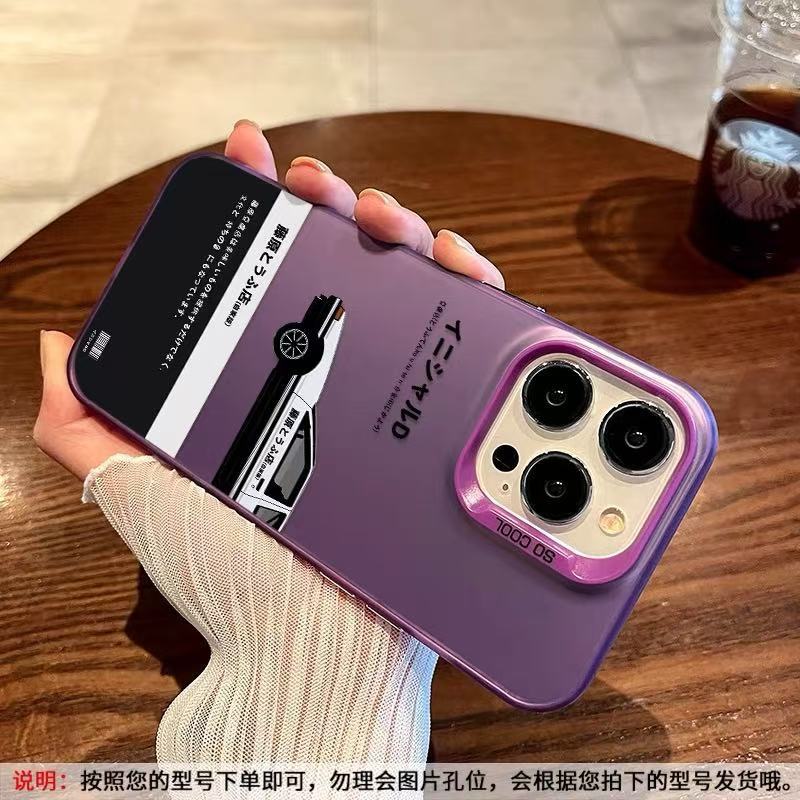 Cáscara plateada de color-púrpura-mitad delantera