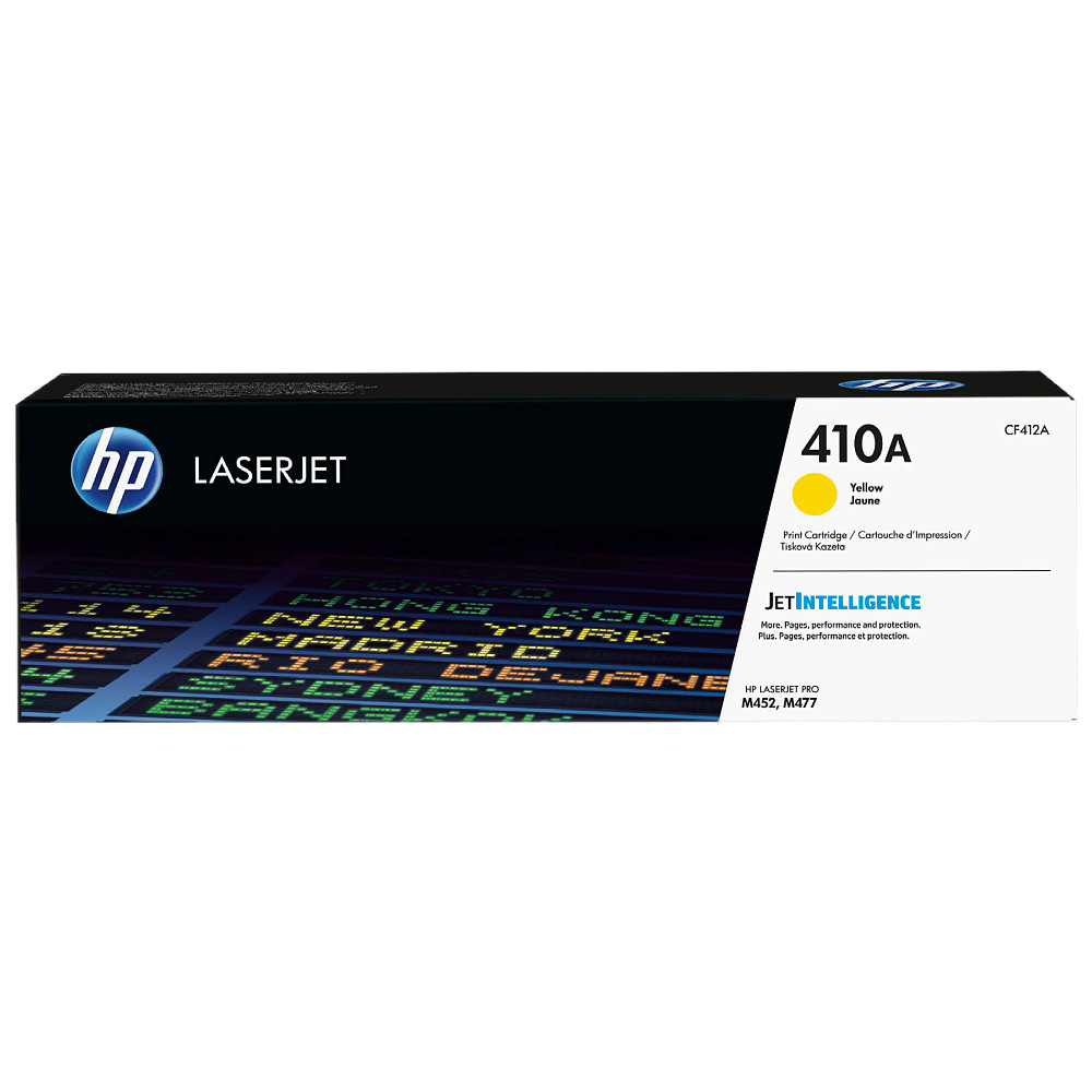 HP 410A cartucho de tóner original M452dn, 477fdw, M377dw impresora láser 410X cartucho de tóner negro