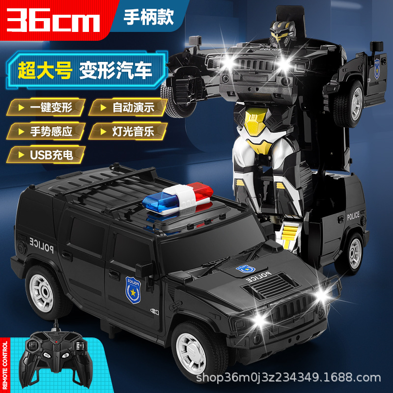 Nuevo sensor de gestos deformación de control remoto automóvil robot Hummer SUV recarga coche de carreras juguetes para niños