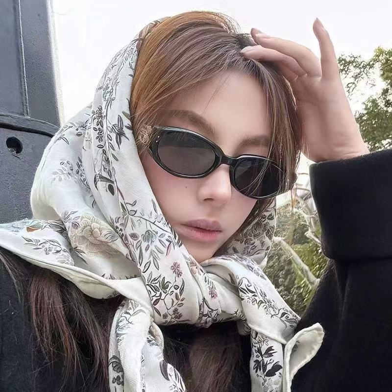 Cross-border Polarized Cat Eye High-end Metal Hollow Temple UV Protection Sunglasses_voghion.com