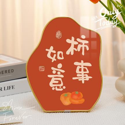 时来运转流沙画摆件客厅电视柜酒柜玄关轻奢高档高级办公室装饰品|undefined