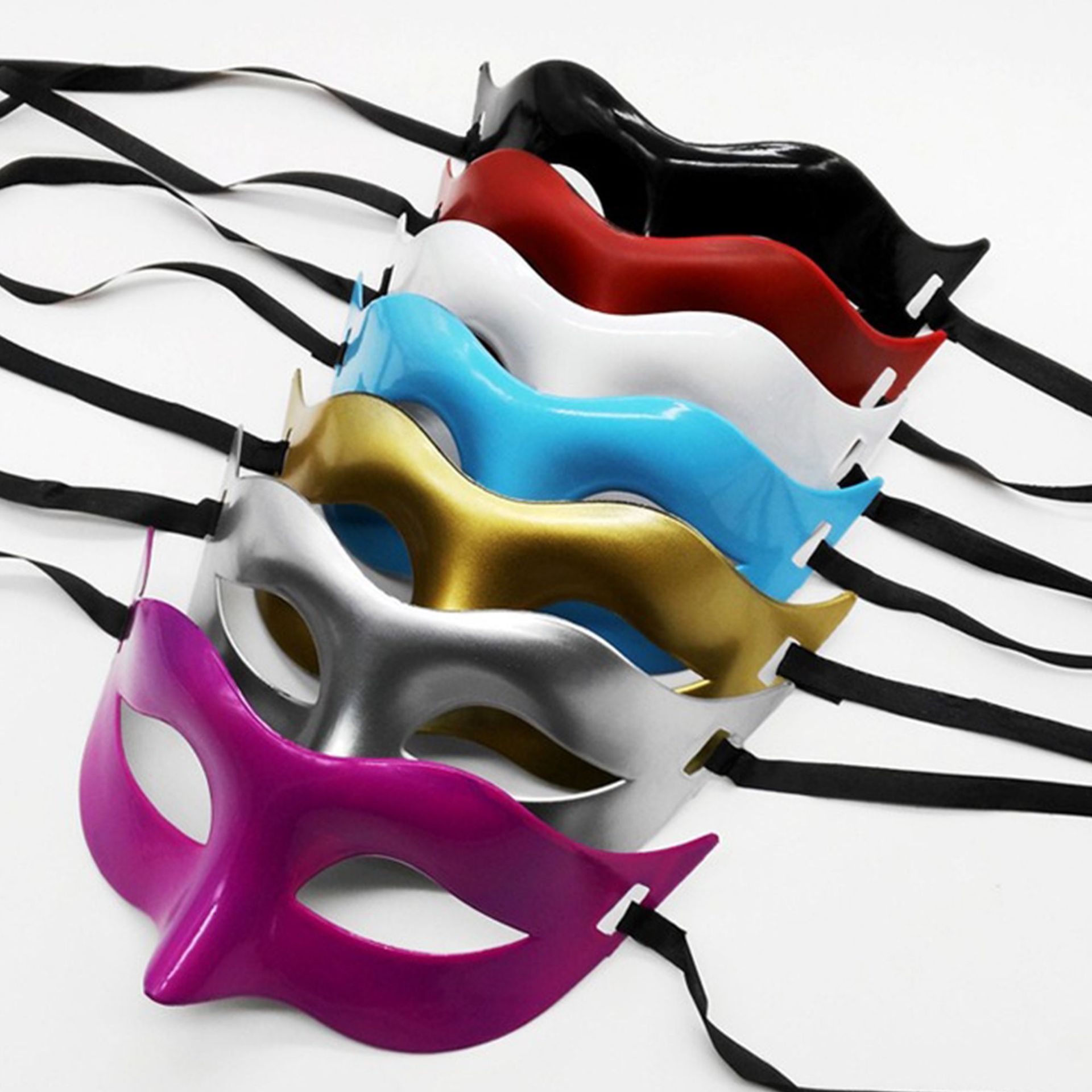 Transfronterizo Amazon Plato de luz PP Hombres Media Cara Ball Party Supplies Mascarada Zorro Show Mascarada