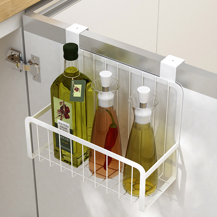 免安装挂2.0CM厚门板 加厚调料整理架日式橱柜门背挂架厨房置物架