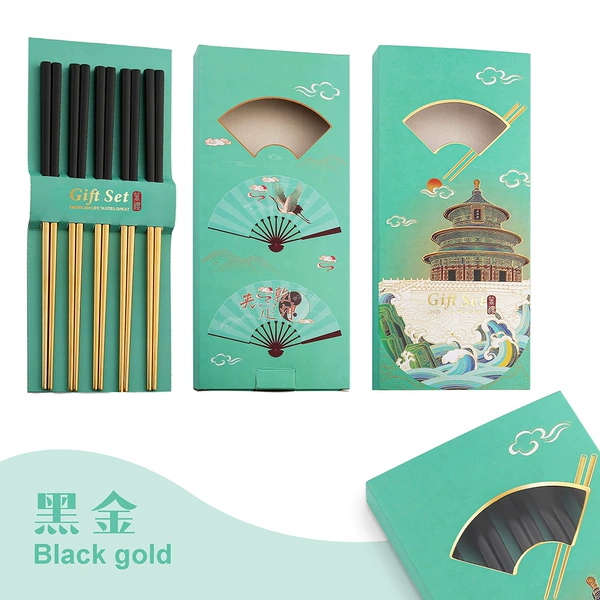 5 dual boxes-black gold
