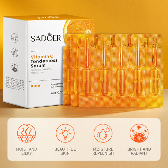 Full English vitamin C skin care essence SADOER moisturizing moisturizing cross-border foreign trade wholesale