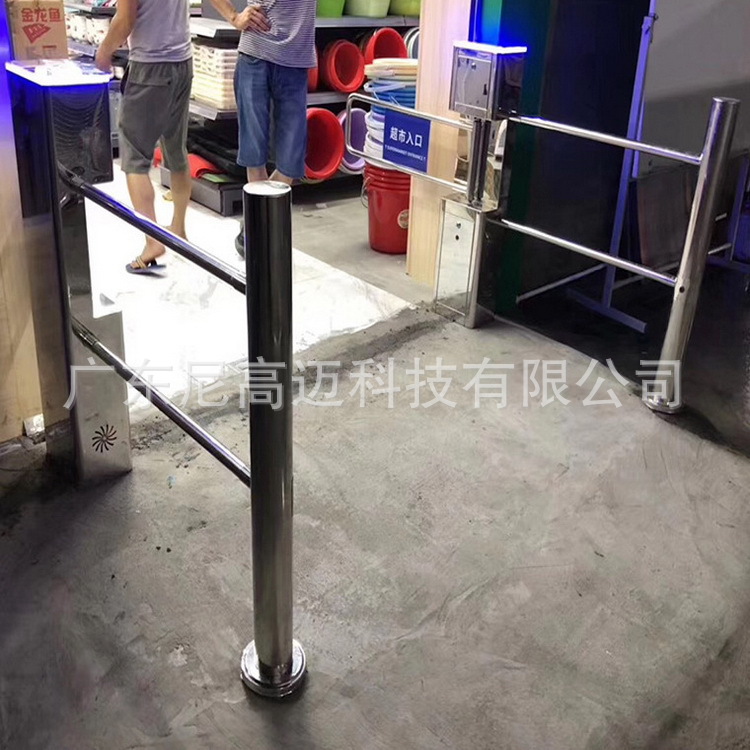 佛山闸机厂家供应超市入口自动不锈钢挡闸单向禁行器人行通道导向