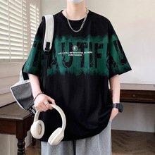 初高中学生男孩短袖t恤青少年夏装新款半袖大童体恤衫酷帅上衣服