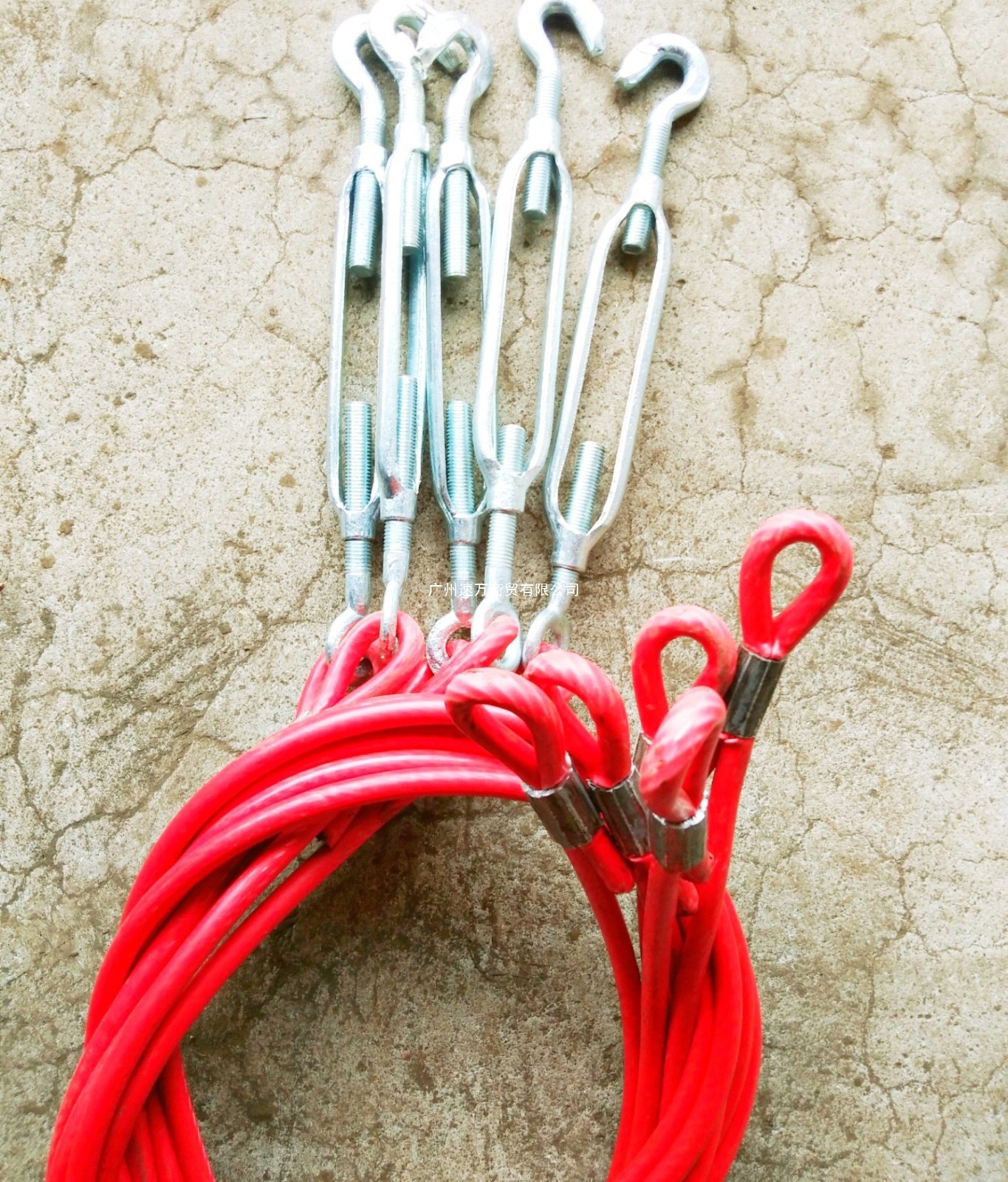 新款高栏半挂货车车厢拉绳固定货箱钢丝拉勾立柱横斜拉配件篷布用