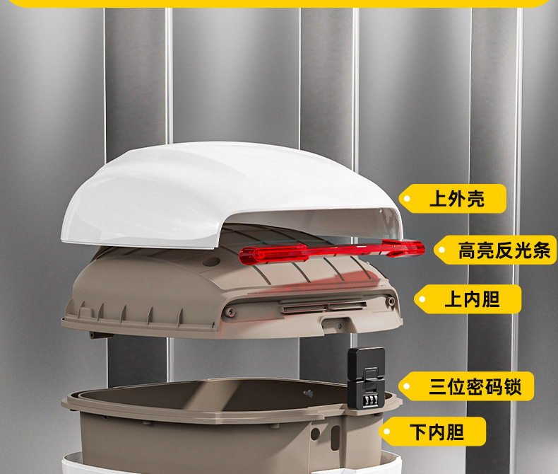 Cross-Border Popular Electric Vehicle Trunk, Universal Thickened Large Trunk for Electric Bikes and Scooters
