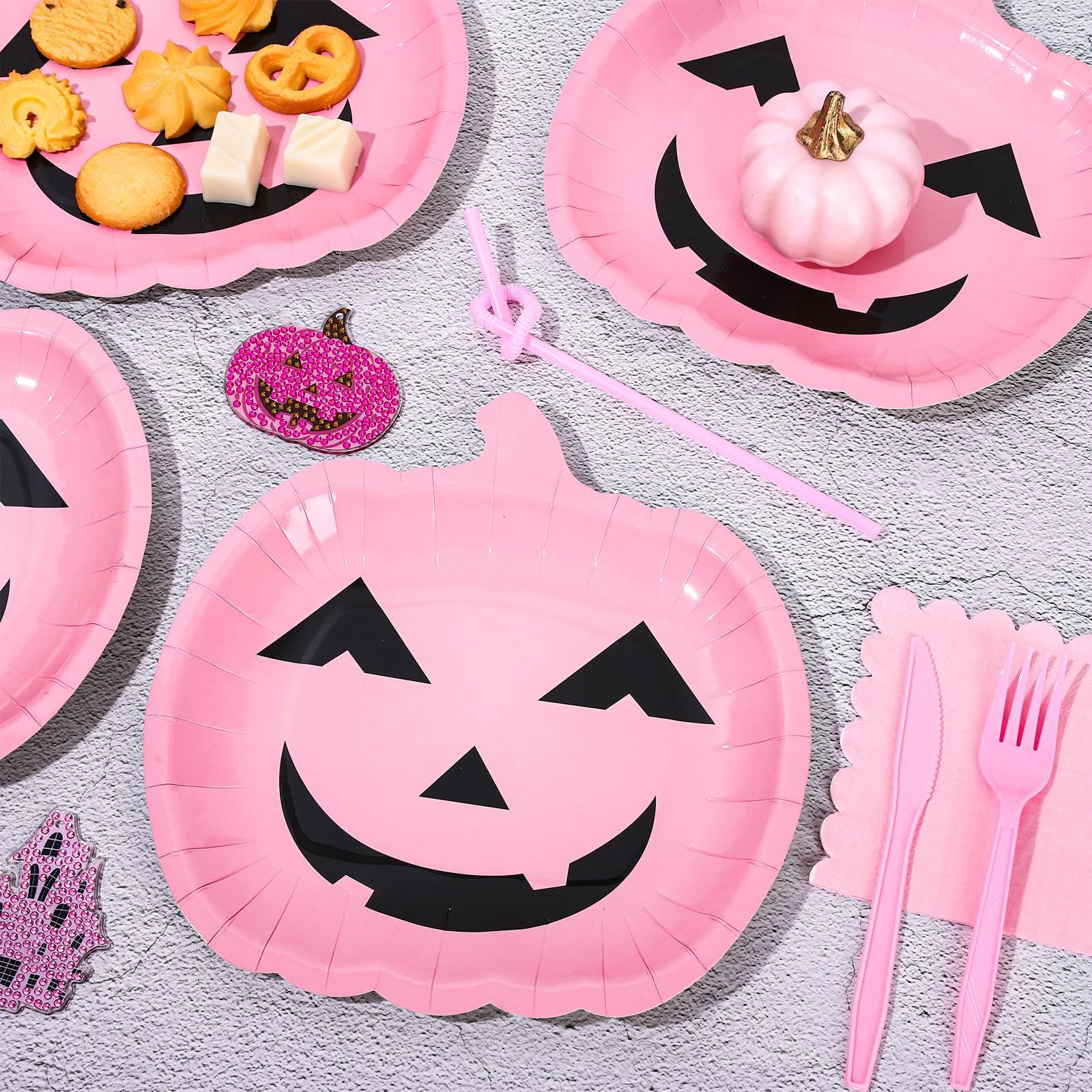 Nuevos productos transfronterizos de Halloween, suministros para fiestas, juegos de vajilla desechables, decoración de fiestas, platos de papel desechables