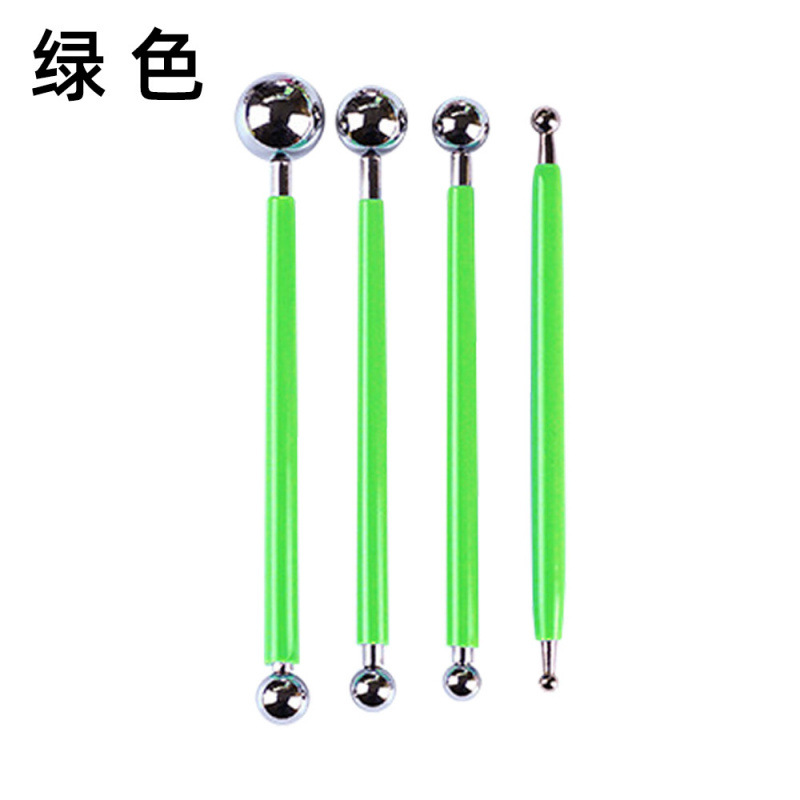 Herramientas de cerámica transfronterizas de acero inoxidable bola varilla de piedra plástica arcilla conjunto de barro de cerámica herramientas manuales escultura cuchillo penetración