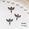 Metal accessory for manicure, angel wings for nails, decorations, new collection