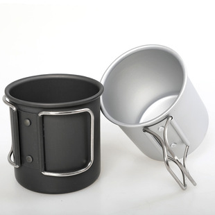 Outdoor Camping Folding Water Cup Portable Ultra Light Aluminum Alloy Camping Cup Coffee Cup Tea Cup Mug