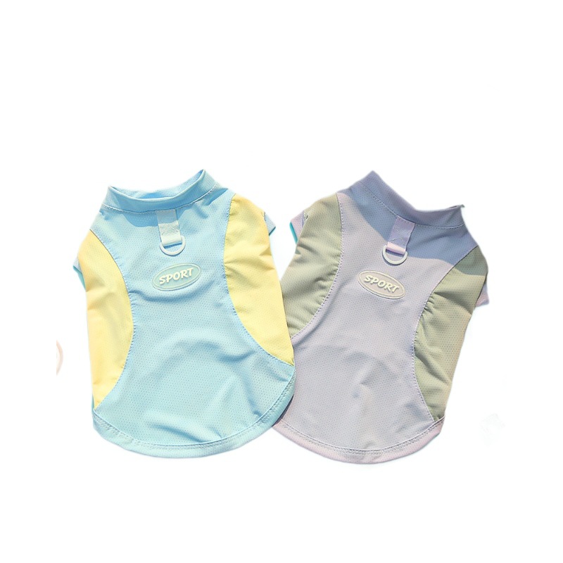 Productos para perros de primavera y verano, chaleco para gatos de seda helada para gatos, perros pequeños y medianos, ropa de protección solar para perros, ropa para mascotas