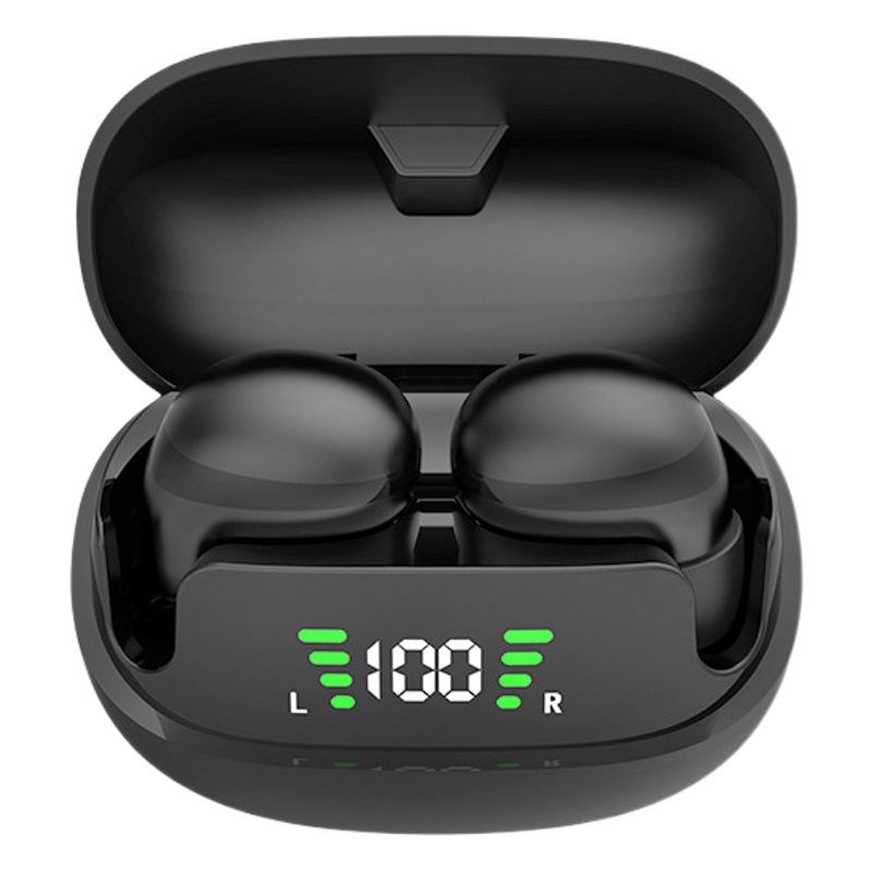 Mini auriculares inalámbricos Bluetooth, tamaño cacahuete, invisibles, intrauditivos, para correr, impermeables, con cancelación de ruido, venta al por mayor, pantalla digital