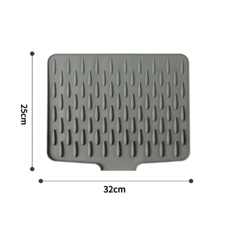 カウンタートップスロープシリコン排水マットキッチン火傷防止断熱ポットマット厚みのあるカウンタートップマット滑り止めまな板固定マット|undefined