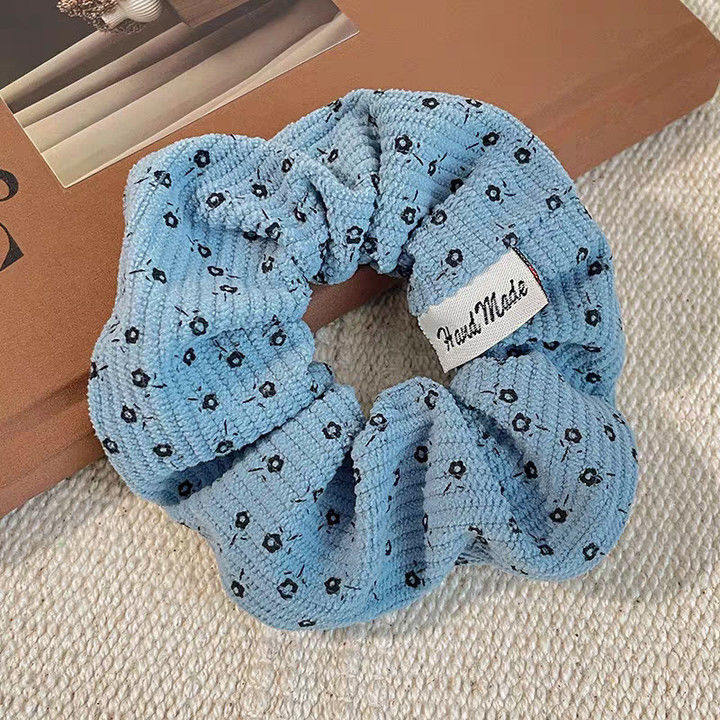 Pequeño, fresco y dulce, lazo para el cabello de intestino grueso, linda cuerda para el cabello a cuadros, atmósfera coreana, cuerda para el cabello, tocado de goma