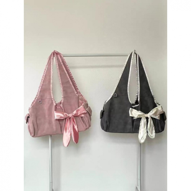 Shoulder bag, cute capacious one-shoulder bag with bow