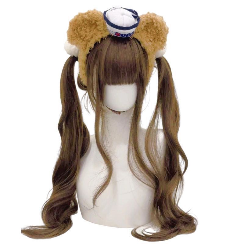 Lolita Wig with Double Ponytails, Cute Style Lolita Popular Girl's Same Style Wig for Women, Full Headgear