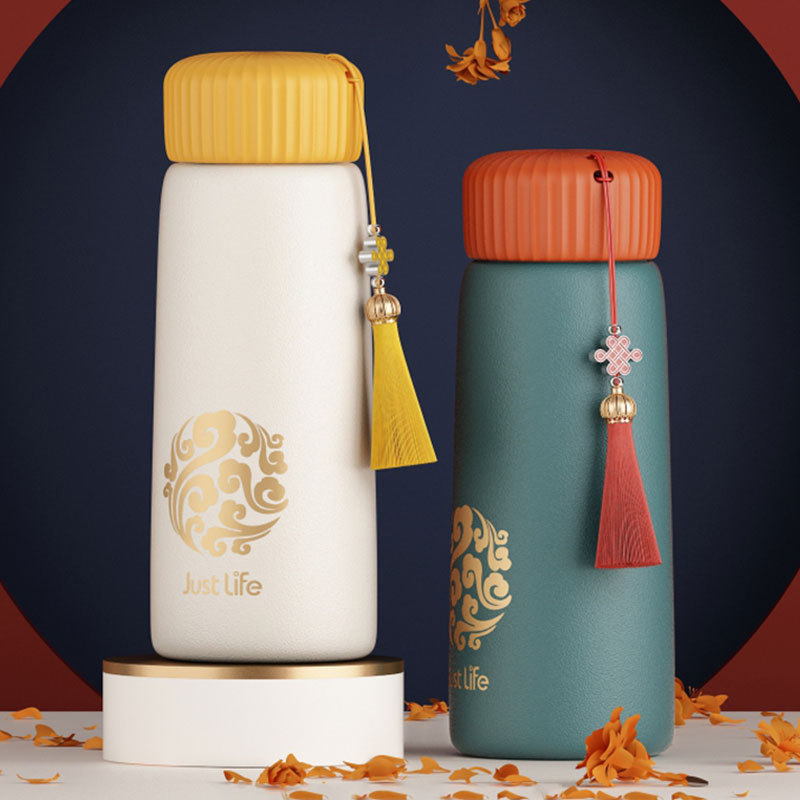 中國風保溫杯國潮流女學生宮廷男濾網便攜簡約文藝禮品流蘇水杯子