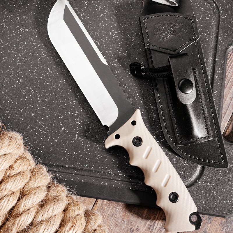 户外战术生存刀求生刀野外多功能潜水荒野求生刀锋利不锈钢猎鹰刀