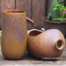 厂家直销复古手工古法养鱼流水摆件陶瓷过滤增氧庭院造景水缸酒店