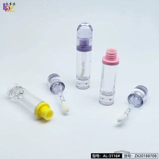 遮瑕管圆形透明大毛头刷杆粗杆唇遮瑕粉底空管瓶8ml