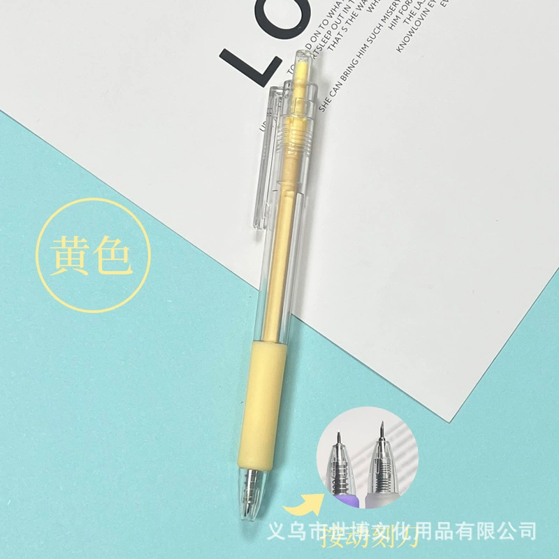 Precision Craft Knife for Students, Colored Soft Grip, Interchangeable Blades