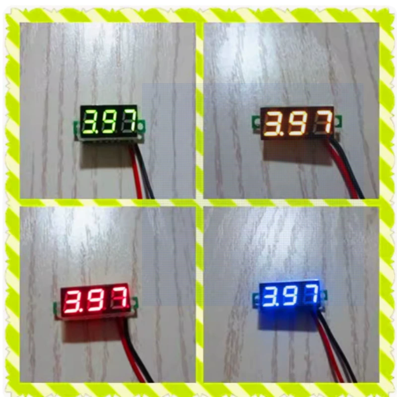 0,28-дюймовый сверхмалый цифровой дисплей напряжения постоянного тока регулируемый двухпроводная защита DC2.5-30V обратного соединения