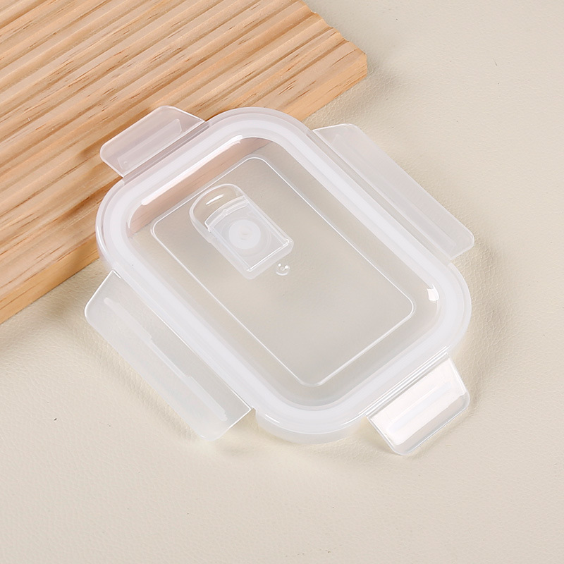Caja de almacenamiento con cubierta Caja de microondas de vidrio Caja de almuerzo Refrigerador almacenamiento Caja de sellado Accesorios cubierta Caja de mesa cubierta