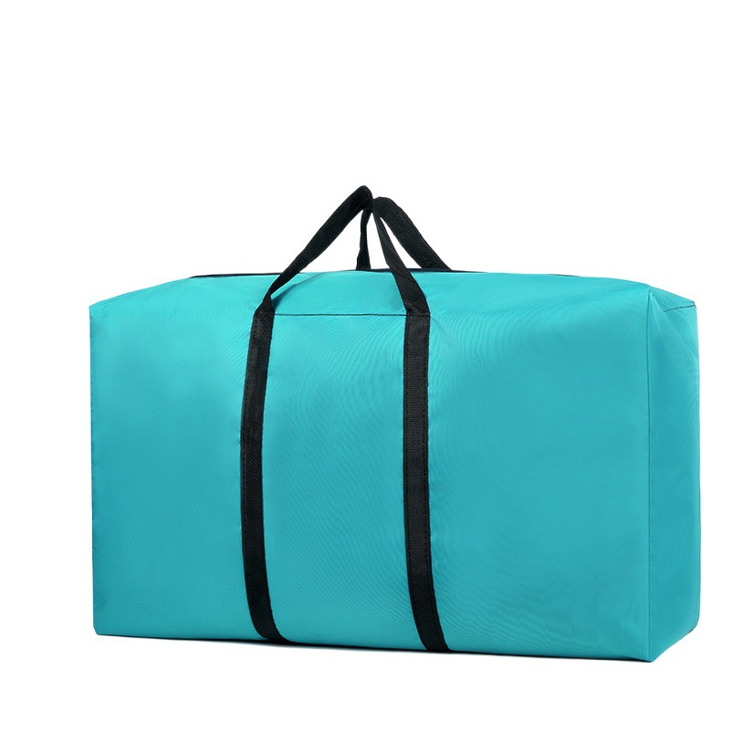 Solid Color Oxford Cloth Moving Luggage Bag, Large Capacity Thickened Packing Bag, Student Dormitory and Holiday Bedding Storage Bag