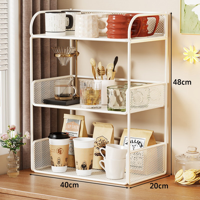 Estante Organizador de Tazas para Mesa, Multicapa, para Sala de Estar