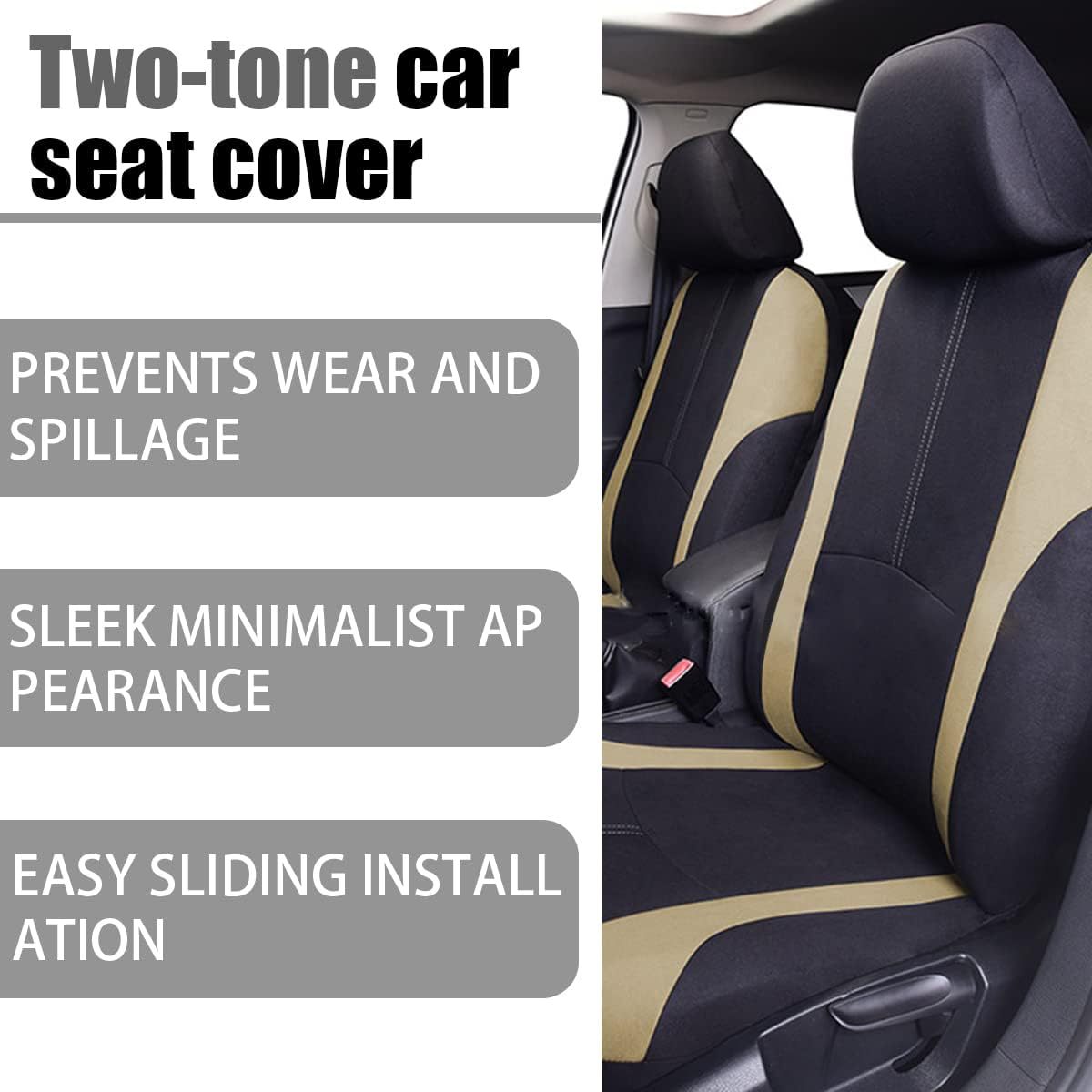Universal Car Seat Cover for Mexico, South America, and North America with Cross-Border Vertical Stripes and Waistline, Four-Season Model Seat Cover Temu
