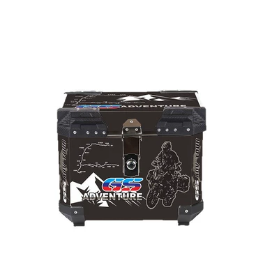 Motorcycle trunk: Universal Waterproof Aluminum Alloy Tail