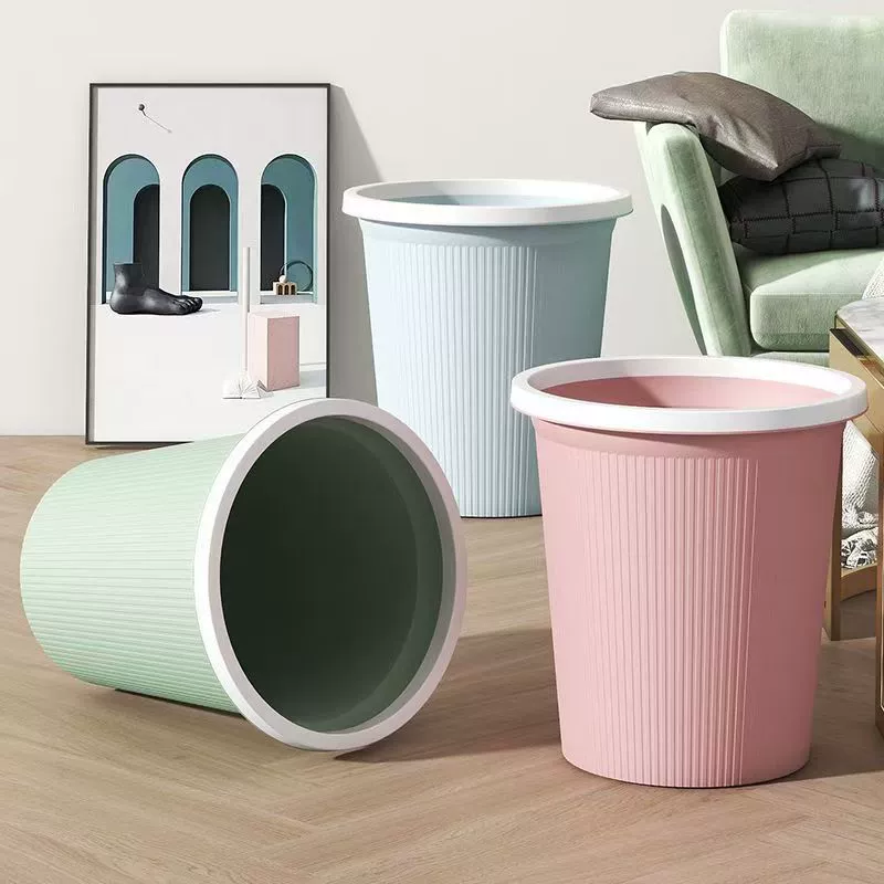 Кухонный мусорный бак для домашней ванной комнаты, студенческого общежития, гостиной большой вместимости с пресс-кольцом, корзина для бумаги, мусорный бак для ванной комнаты