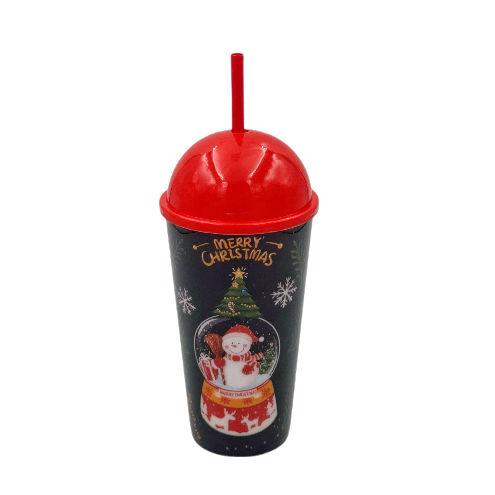 Cartoon PP tazas de plástico de 580ml tazas de bebida de Navidad de grado alimenticio tazas de fiesta regalos de Navidad