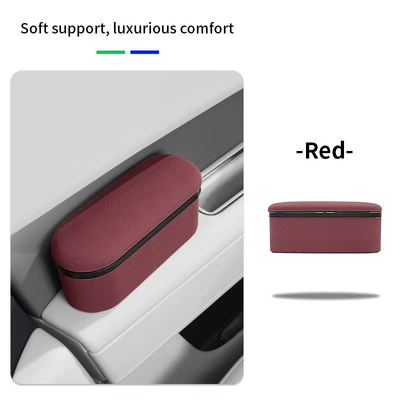 Car armrest heightening elbow rest Armrest box pad - red