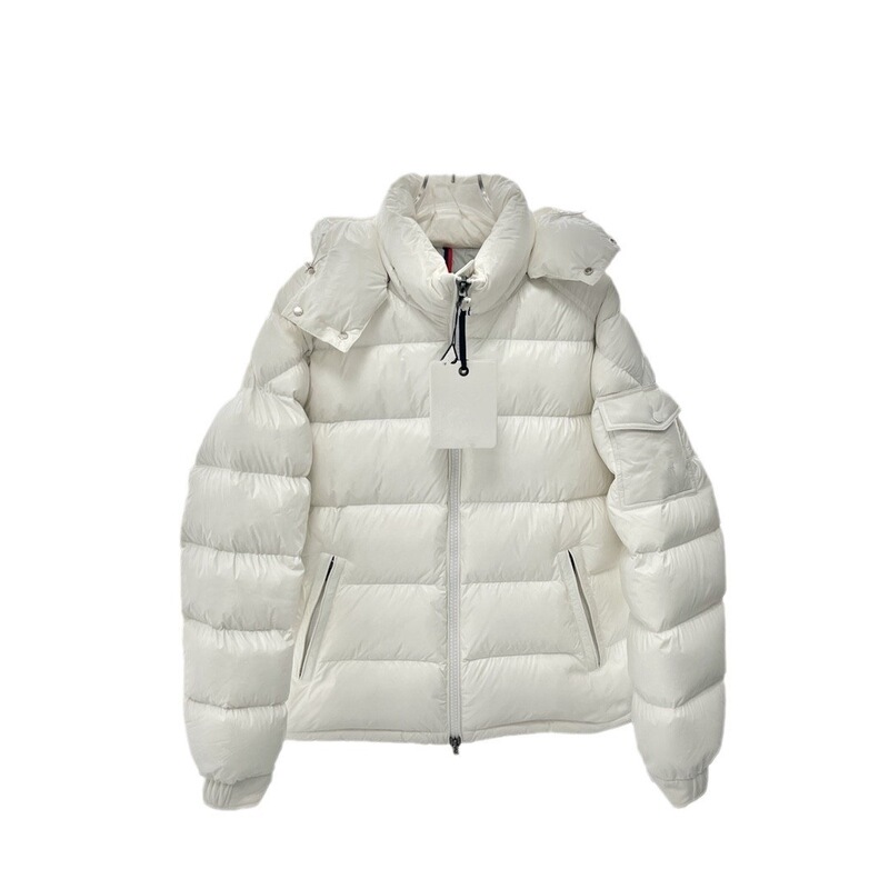 Putian high-end matte Maya down jacket, available in three colors with woven stripes, for both men and women