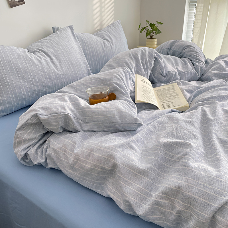 Madre y bebé clase A cama de cuatro piezas de algodón puro desnudo dormir cation engrosado sábanas de cama dormitorio Kasa tres 4 piezas de cama