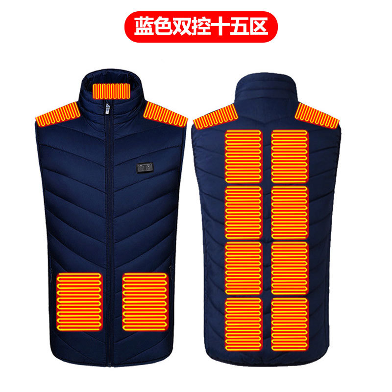 블루 듀얼 제어 15개 구역 가열