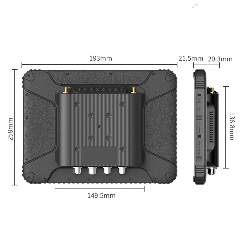 Tablet industrial touch laptop protected from dust, water and shock, 1inch, Android