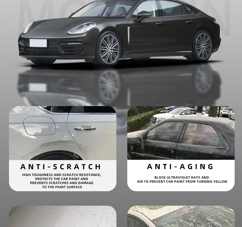 Cross-border wholesale XAP-TPU invisible car clothing 7.5MIL paint protective film self-healing hydrophobic highlight body PPF