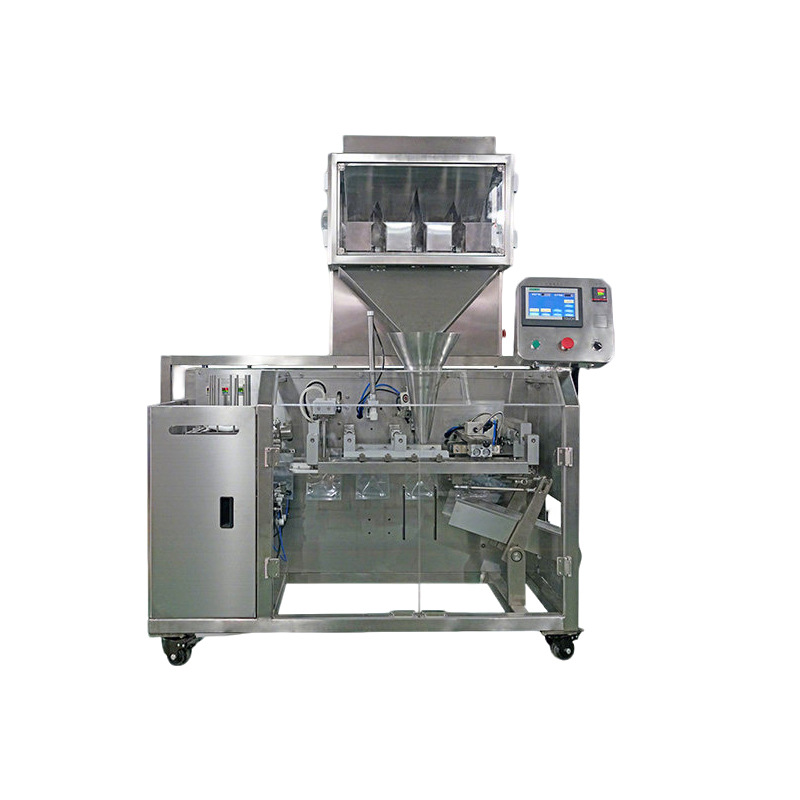 Máquina de envasado automática de alimentación de bolsas de Weipai para granulares en polvo líquido de alimentos verticales, máquina de pesado cuantitativo automático y empaquetadora